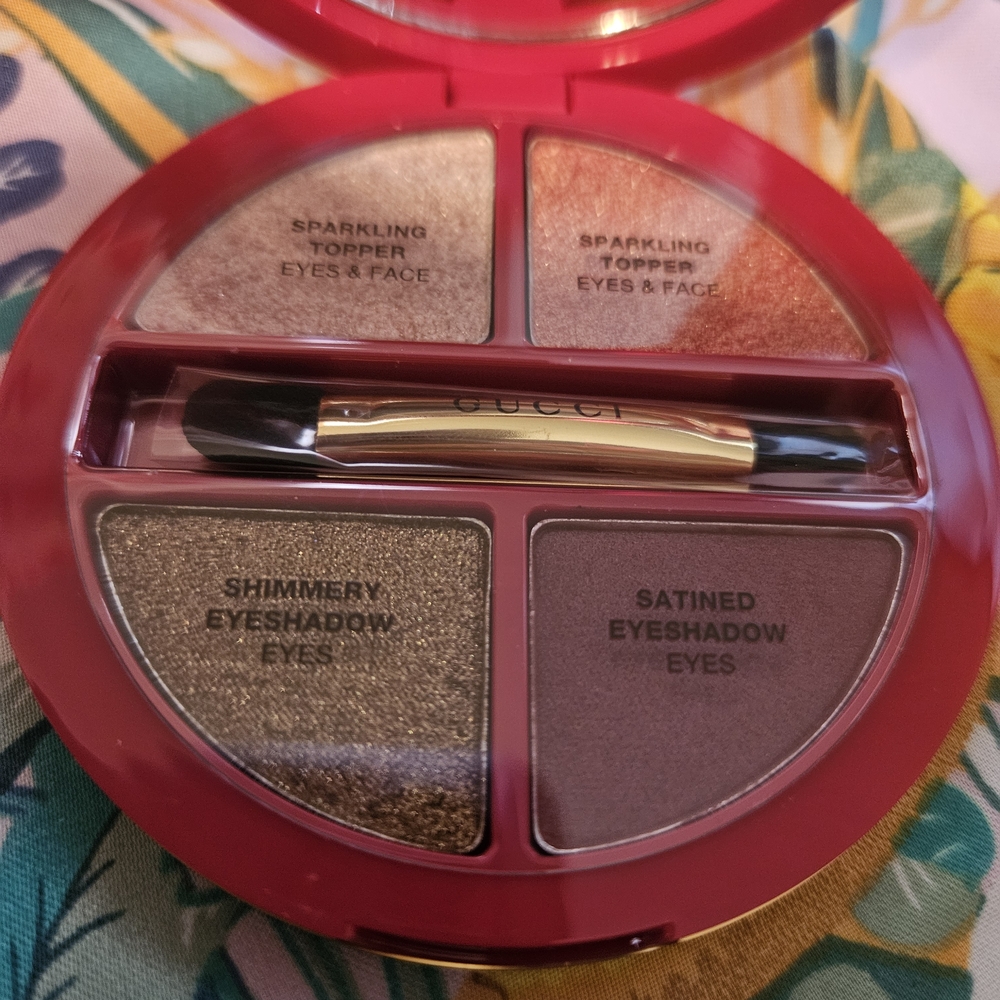 Gucci Sparkling and Satin Eyeshadow Palette - Gold and Brown